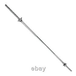 CAP 6 Ft 72'' Standard 1 Bar Solid Steel Barbell Weight 1 Piece With Collars New