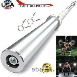 CAP 7Ft Olympic Solid Chrome Bar Weight Lifting Barbell Workout Gym Training US