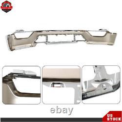 Chrome Front Bumper Face Bar Steel For 2021-2023 Ford F150 Witho Sensor Holes