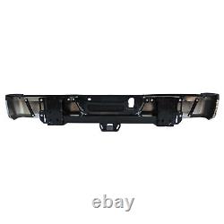 Chrome Rear Bumper Assembly witho Park Assist For 2015-2020 Ford F-150 with Max Tow