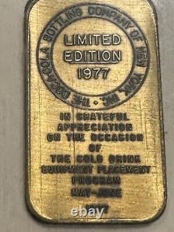 Coca Cola New York Bronze Bar (no silver)