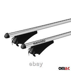 Cross Bar for Lincoln MKX 2016-2018 Roof Rack Luggage Carrier Aluminum Silver 2x