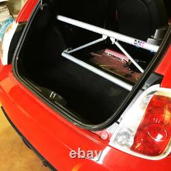 DNA Racing Rear Strut Bar with Tie Rods fits for Fiat 500 Abarth Euro (2007+)