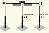 DOUBLE CROSS BAR ADJUSTABLE QUICK BACKDROP KIT 10 FT x 20 FT PIPE WITHOUT DRAPE