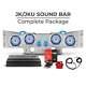 DS18 Sound Bar Package for Jeep JK/JKU 4x Pro Speakers 4x Tweeters 2x Drivers