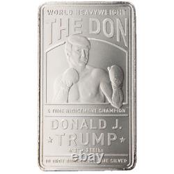 Donald Trump The Don 4 Time Indictment Champion 10 oz. 999 Fine Silver Bar