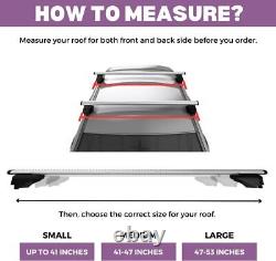 ERKUL Universal Roof Rack Cross Bars for Naked Roofs Adjustable for Car & Trucks