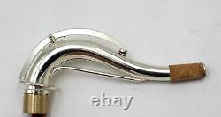 Eastern Music C10 type silver plated tenor saxophone neck reinforced bar new