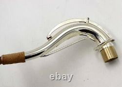 Eastern Music C10 type silver plated tenor saxophone neck reinforced bar new