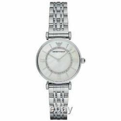 Emporio Armani Ladies GIANNI T-BAR Watch Silver AR1908