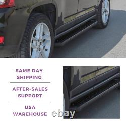 Erkul 5.2 Running Boards Wide Side Steps Nerf Bars for Nissan Rogue 08- Silver