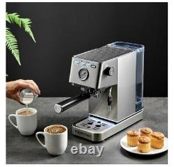 Espresso Machine 15 Bar Cappuccino & Latte Maker with Milk Frother Steam Wand