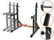 FIT4YOU Adjustable Fitness Squat Rack Stand with Spotter Dip Bars Home Workout