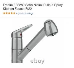 FRANKE FAUCET(single lever)SATIN NICKEL #FF2280 FOR KITCH/BAR/WORK, see pics