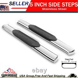 Fit 2004-2014 Ford F-150 Regular Cab 5 Curved Nerf Bars Steps Running Boards