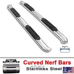 Fit 2010-2018 Dodge Ram 2500 3500 Crew Cab 4 Running Boards S. S. Nerf Bars