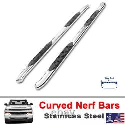 Fit 2010-2018 Dodge Ram 2500 3500 Crew Cab 4 Running Boards S. S. Nerf Bars