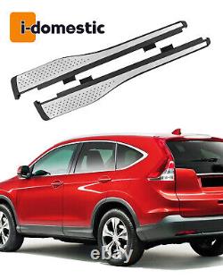 Fit for Honda CRV 2012-2016 Aluminum Side Steps Nerf Bars Silver Running Boards