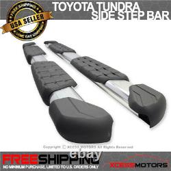 Fits 07-21 Toyota Tundra Double Cab OE Side Step Bar Rail Running Board Aluminum