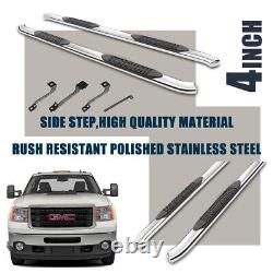 Fits 2004-2006 Toyota Tundra Crew Cab 4 S. S Oval Bent Nerf Bar Side Step Boards