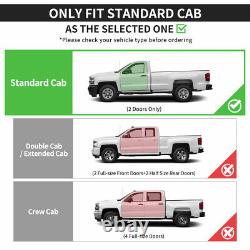 For 07-18 Chevy Silverado 1500 Regular Cab 6 Running Boards Side Step Nerf Bars