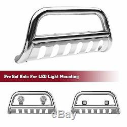 For 07-20 Toyota Tundra / 08-20 Toyota Sequoia 3 Bull Bar Grille Guard Chrome