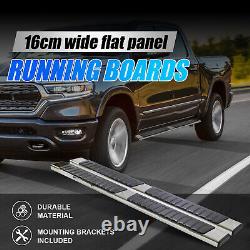 For 09-23 Dodge Ram 1500 Quad Cab 6' Side Step Bars Black Running Boards