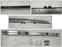 For 17-19 Honda CRV Roof Rack Side Rail Luggage Carrier Bar Silver OE Style Pair