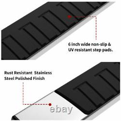 For 19-22 Chevy Silverado 1500 Double Cab 6 Running Boards Nerf Bars Side Steps