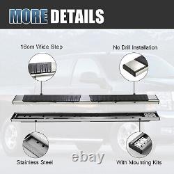 For 19-24 Chevy Silverado 1500 Double Cab 6 Running Boards Nerf Bars Side Steps