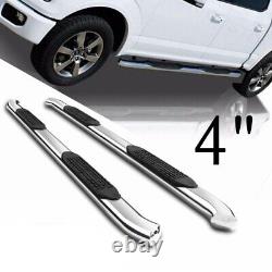 For 2002-2008 Dodge Ram 1500 Quad Cab 4 Curved Chrome Side Steps Running Boards