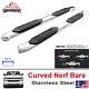 For 2004-2008 Ford F-150 Super Crew Cab 5 Curved Nerf Side Bars Runnning Boards