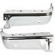 For 2009-2014 Ford F150 Rear LH RH Chrome Bumper Face Bar End Cap with Sensor Hold
