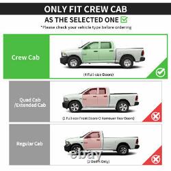 For 2010-2022 Dodge Ram 1500-3500 Crew Cab 6 Running Boards Nerf Bar Side Steps