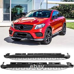 For 2015-2019 Mercedes GLE Coupe C292 Side Step Running Boards Nerf Bars Pair