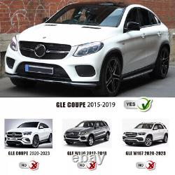 For 2015-2019 Mercedes GLE Coupe C292 Side Step Running Boards Nerf Bars Pair