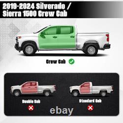 For 2019-2024 Chevy Silverado/Sierra 1500 Crew Cab Drop Running Boards Step Bars