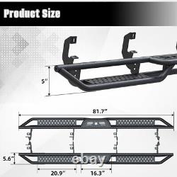 For 2019-2024 Chevy Silverado/Sierra 1500 Crew Cab Drop Running Boards Step Bars