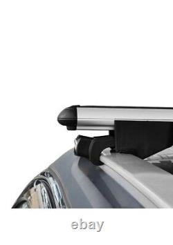 For Audi A4 B9 Avant 2017-2023 Roof Rack Cross Bars Carrier Silver Flush Rails
