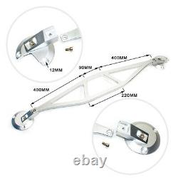 For BMW E46 3 Series M3 98-07 Silver Aluminum Front Upper Strut Tower Bar Brace