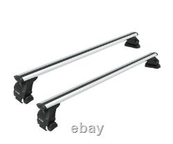 For BMW X6 2008-15 Roof Rack Cross Bars Metal Bracket Normal Roof Alu Silver