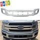 For Ford F-150 Platinum 2018-2020 Iconic Silver Front Bumper Face Bar Cover US