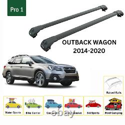 For Subaru Outback Wagon 2014-20 Roof Rack Cross Bars Metal Bracket Raised Rail