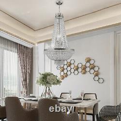 French Empire Crystal LED Chandelier Large Foyer Ceiling Lamp Lighting Fixture