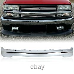 Front Bumper Face Bar For 1998-2004 Chevrolet S10 98-05 Blazer Chrome 15007660