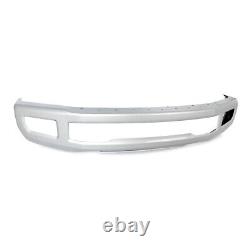 Front Bumper Face Bar For 2017-2019 Ford F250 F350 Super Duty With Fog Light Holes