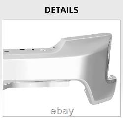 Front Bumper Face Bar for 2019-2021 Chevy Silverado 1500 Chrome Witho Park Sensor