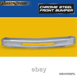 Front Bumper Impact Face Bar Chrome Steel Fit For 2007-2013 Chevy Silverado 1500