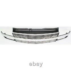 Grille 95-25 For Chevy Astro Silver withChrome Center Bar withComposite Headlight