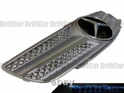 Grille Silver Chrome Style Bar For 2003 2004 2005 2006 Mercedes Benz R230 Sl Car